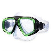 Dolfino Pro Vega Youth Swim Mask - Lime Green