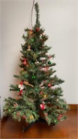 49" pre-lit colored Christmas tree with