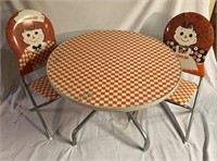 Raggedy Ann & Andy Table & Chairs