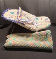 Fisher-Price Baby Seat, Handmade Comforter