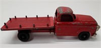 Hubley Vintage Red Metal Toy Flatbed Truck