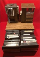VHS & Cassette Tapes W/Storage