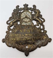 1800s Plaque from a Kent's London Knife Sharpener