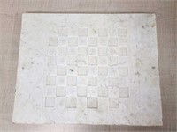 Civil War Era White Marble Chess Board