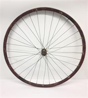 Vintage Wooden Front Bicycle Wheel