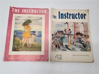 Lot of 2 "The Instructor" Magazines, 1953 & 1955
