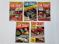 Lot of 5, Car Craft Magazines, Circa 1954