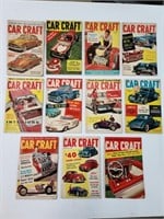 Lot of 11, Car Craft Magazines, Circa 1958