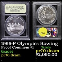 Proof 1996-P Olympics Rowing Modern Commem Dollar