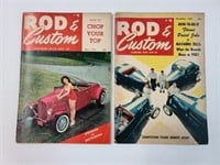 Lot of 2, 'Rod & Custom' Magazines, Circa 1954