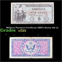 Military Payment Certificate (MPC) Series 481 5c G
