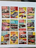 Lot of 12, 'Rod & Custom' Magazines, Circa 1957