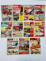 Lot of 11, 'Rod & Custom' Magazines, Circa 1959
