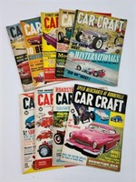 Lot of 9, Car Craft Magazines, Circa 1962