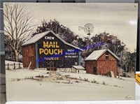 Mail Pouch Tobacco Tin Sign (16 x 12)