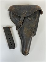 1942 Luger P. 08 leather holster