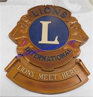 Lions International Sign (21x18)
