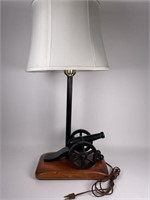 Resin & Wood Cannon Lamp