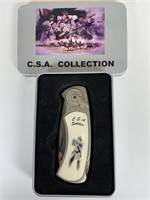 C.S.A. Collection Soldier Knife in tin