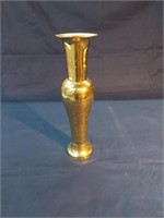 Brass Engraved Vase 15.5" x 4.25"