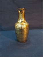 9" Tall Brass Vase