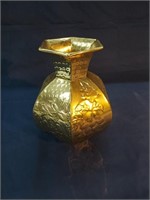 11.25"x 9.5" Brass Vase