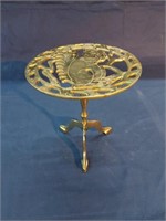 Brass Raised Trivet with 3 foot Form Legs