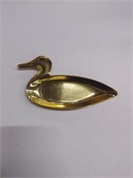 Brass Duck Tray/Jewelry Tray 7" L