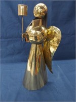 Large Brass Angel Candle Stick Holder 21.75" Tall