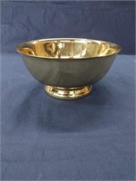 Gorham Brass Pedestal Bowl 9" x 4" Tall