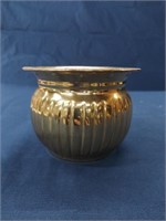 Brass Pot/Flower Pot 3.5" tall x 5" Round