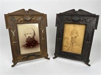 Two Civil War Soldiers Cast Period Frame