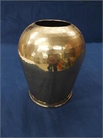 Brass Vase Hammered Look 8" Tall x 6" Round