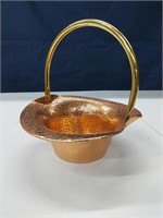 Coppercraft Hammered Copper Bowl/Basket with