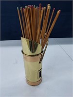 Brass & Copper Extra-Large Matchstick Holder