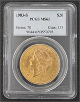 1903-S MS62 Liberty Head $20.00 Gold Double Eagle