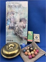 Clay Marbles, General Lee Toy, Mini Cards