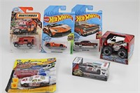 6 Toy Cars Hot Wheels / Matchbox