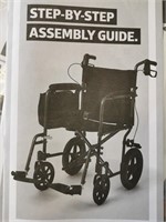 Medline Excel Deluxe Aluminum Wheelchair. New