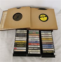 Vintage 78 Records and Cassettes