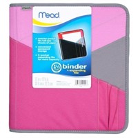 Mead® Zipper 3-Ring Binder With Expanding File