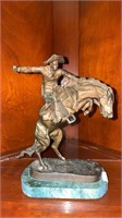 9"  Frederic Remington “The Bronco Buster” statue