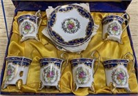 6 Piece Porcelain Tea Cups and Saucers