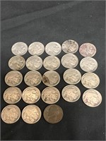 22 Full Date Buffalo Nickels & 1940 Jefferson
