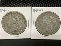 Three 1899 O&S Morgan Silver Dollars