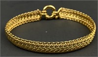 14K Gold Milor Mesh 7" Bracelet 8.6g