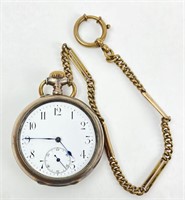 800 Silver Pocket Watch 50mm