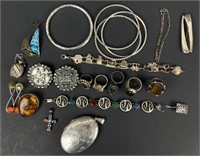 Lot Of Assorted Sterling Silver Jewelry