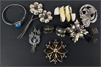 Lot Of Assorted Sterling Silver Jewelry 3.7ozt