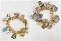 (2) Vintage Charm Bracelets